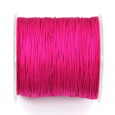 Fluorescent pink thread polyester 0.8mm x 100 m