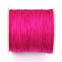 Fil polyester rose fluo 0.8mm x 100 m