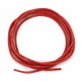 Ruban de cuir de chevreau rouge 1.3mm x 1m