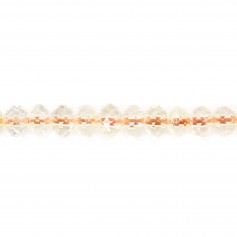 Citrine faceted rondelle 3.5x4.5mm x 40cm