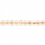 Citrine rondelle facette 3.5x4.5mm x 40cm