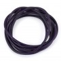 Leather cord rounded cowhide purple 2mm x 1m