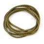 Ruban de cuir vachette olive 2mm x 1m