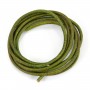Ruban de cuir vachette vert pomme 2mm x 1m