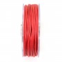 Cordonnet coton ciré rouge 1.5mm  x 20m