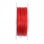Cordonnet coton ciré rouge 1mm  x 20m