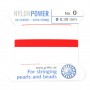 Fil power nylon avec aiguille inclus, de couleur rouge x 2m