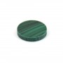 Cabochon Malachite rond plat 10mm x 1pc