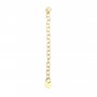 Chaîne de rallonge Gold Filled avec sequin rond 4mm x 1pc