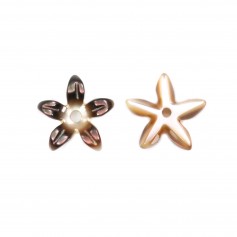 Perlmutt grau Blume 8mm x 1St