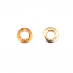 Occhiello riempito d'oro per perla 2 mm x 4 pezzi