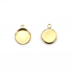 Pendentif Gold Filled serti pour cabochon rond 6mm x 1pc