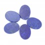 Cabochon Lapis Lazuli ovale plat 13x18mm x 1pc