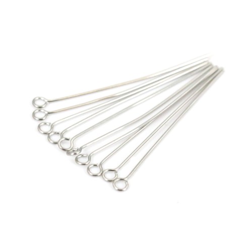Clou tête anneau 40x0.6mm Acier Inox 304 x 20pcs