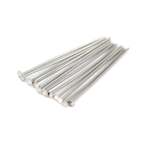 Clou tête plate 25x0.6mm en Acier Inox 304 x 20pcs