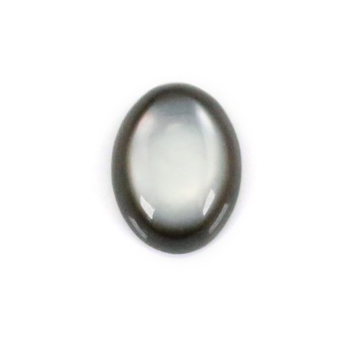 Madreperla ovale grigia cabochon 6x8 mm x 1 pz