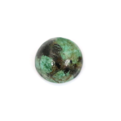 Cabochon rotondo di turchese africano 8 mm x 2 pezzi