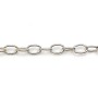 Chaîne argent 925 ovale 3x4x0.7mm x 50cm
