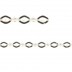 Chaîne argent 925 forçat losange 4x5.6mm x 50cm