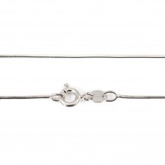 Chaîne maille serpentine en argent 925 0.8mm x 45cm