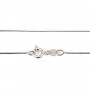 Chaîne maille serpentine en argent 925 0.8mm x 45cm
