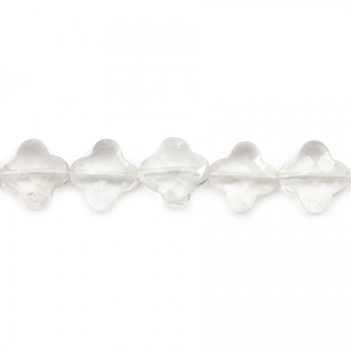 Cristal Facetado de Roca de Trébol 10mm x 1pc