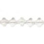 Cristal de Roche trèfle facetté 10mm x 1pc