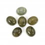 Cabochon labradorite oval 8x10mm x 2pcs