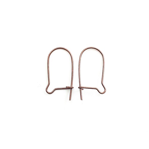 Dormeuse en fil cuivre 18mm x 8.5mm  x 8pcs