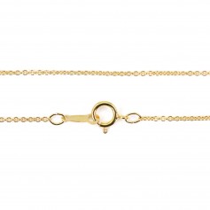 Chaîne Gold Filled 14 carats ovale 1.1mm 45cm  x 1pc