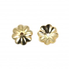 Coupelle fleur en gold filled 14 carat 6mm x 5pcs