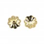 Coupelle fleur en gold filled 14 carat 4mm x 10pcs
