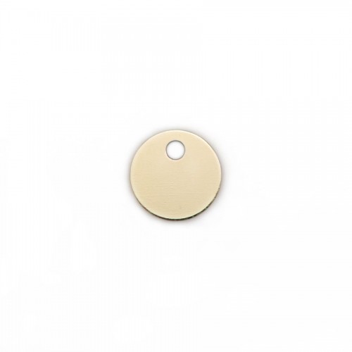 Round charm awards a medal to engrave in gold filled 9mm x 1pc