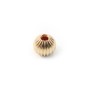 BOULE STRIEES 6X1.6MM GOLD FILLED B14 CARAT 2.07G10PCS