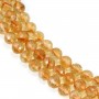 Citrine Faceted Round 8mm x 40cm