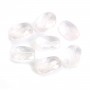 Quartz rose rectangle facette 8x12mm x 1pc