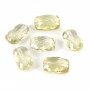 Citrine rectangle facette 8x12mm x 1pc