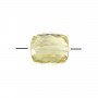 Quartz lemon rectangulaire facette 8x10mm x 1pc 