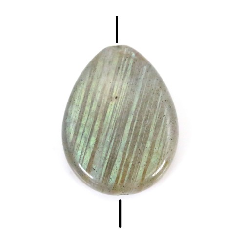 Labradorite Goutte Plate 15x20mm x 40cm
