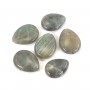 Labradorite goutte plate 18x25mm x 40cm