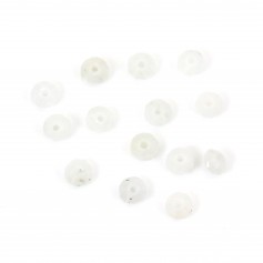 Labradorite blanche rondelle boulier facette 2x3mm sur fil 39cm