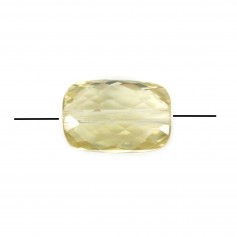 Citrine rectangle facette 8x12mm x 1pc