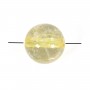 Quartz rutile ronde 8-9mm x 6pcs