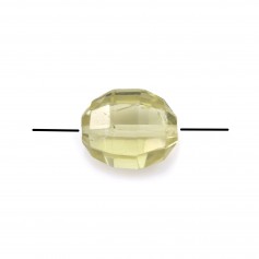 Citrine ovale facette x 1pc