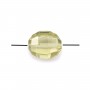 Citrine ovale facette x 1pc