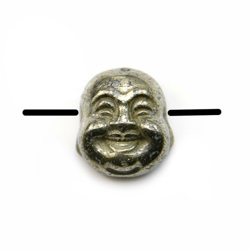 Pyrite boudhha 18mm x 1pc