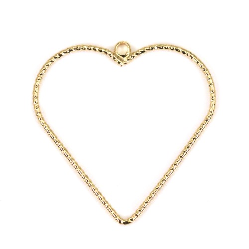 Charm star by "flash" gold on brass 11x14mm x 4pcs