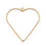 Breloque en forme de coeur , de taille 1x30mm x 2pcs