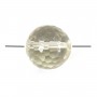 Quartz lemon jaune, de forme ronde facetté, 16mm x 2pcs