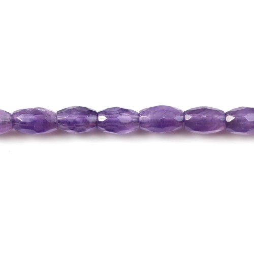 Amethyst Faceted Keg 4x6mm x 40cm